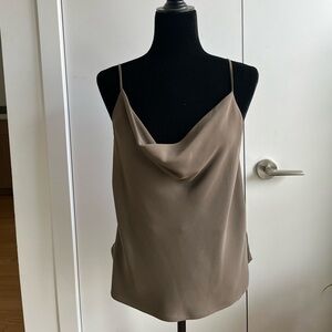 Babaton Taupe Cowl Neck Camisole